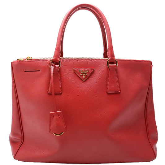 Prada Saffiano Galleria Large Red Bag