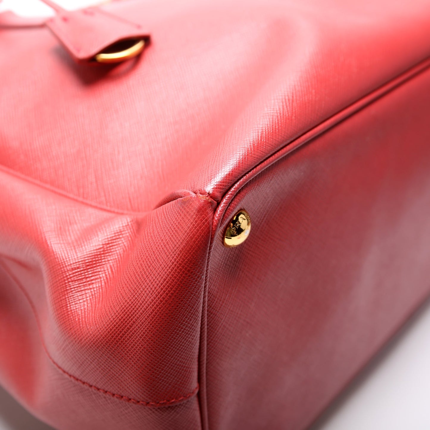 Prada Saffiano Galleria Large Red Bag