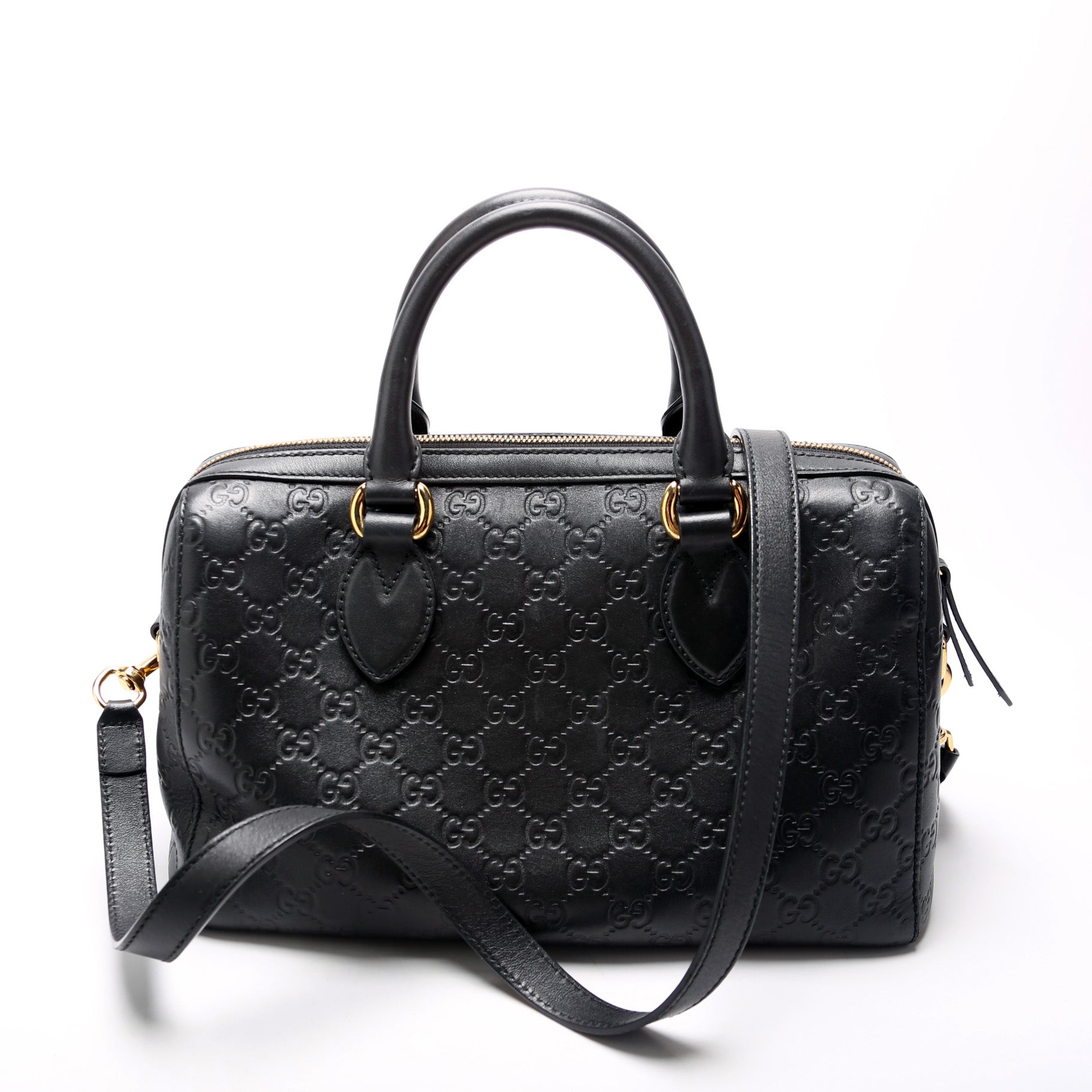 Gucci 453573 ssma Boston Black Bag