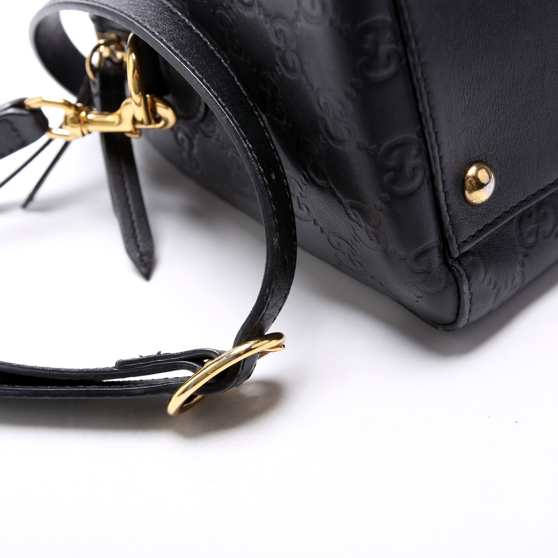 Gucci 453573 ssma Boston Black Bag