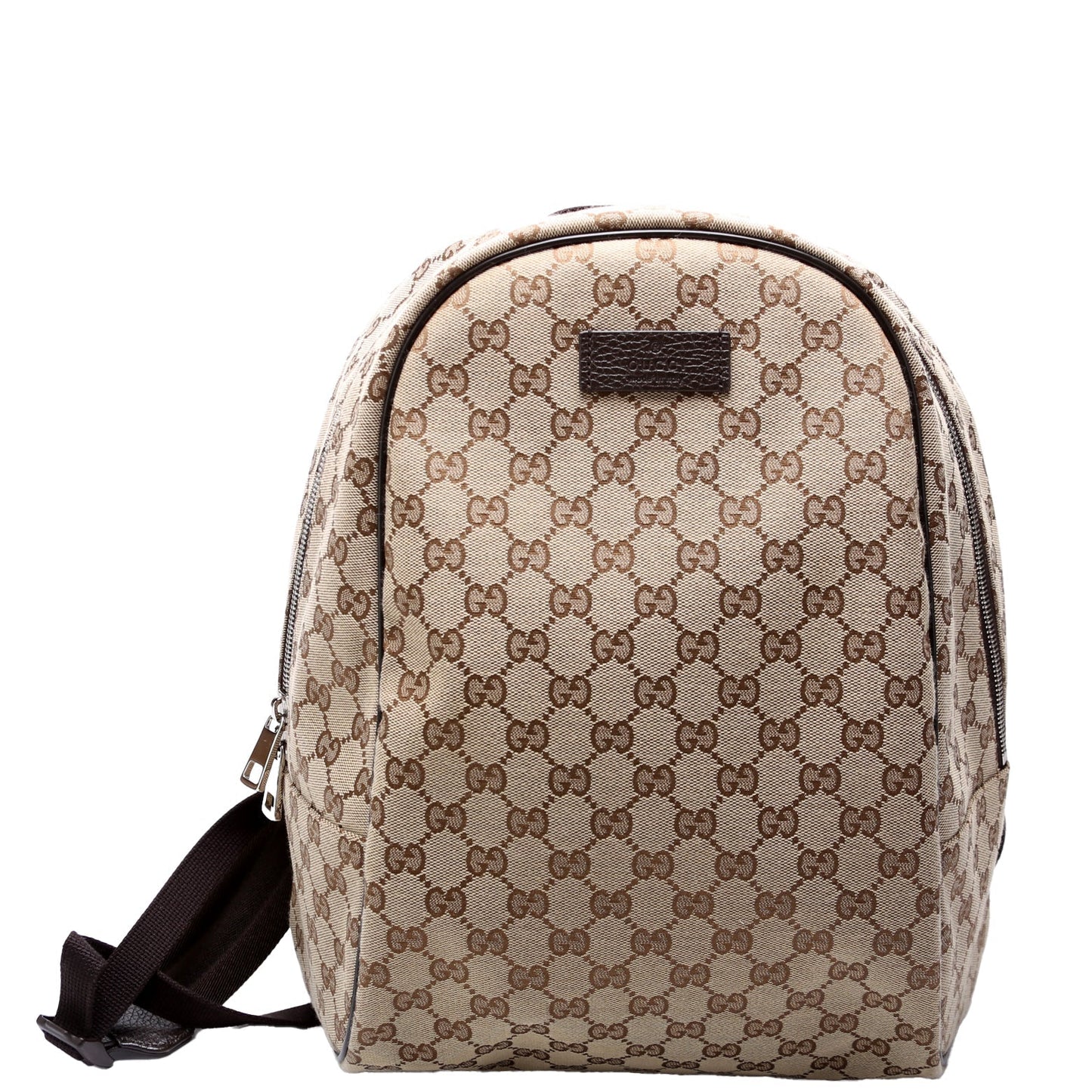 Gucci 449906 GG Canvas Travel Backpack Brown Bag