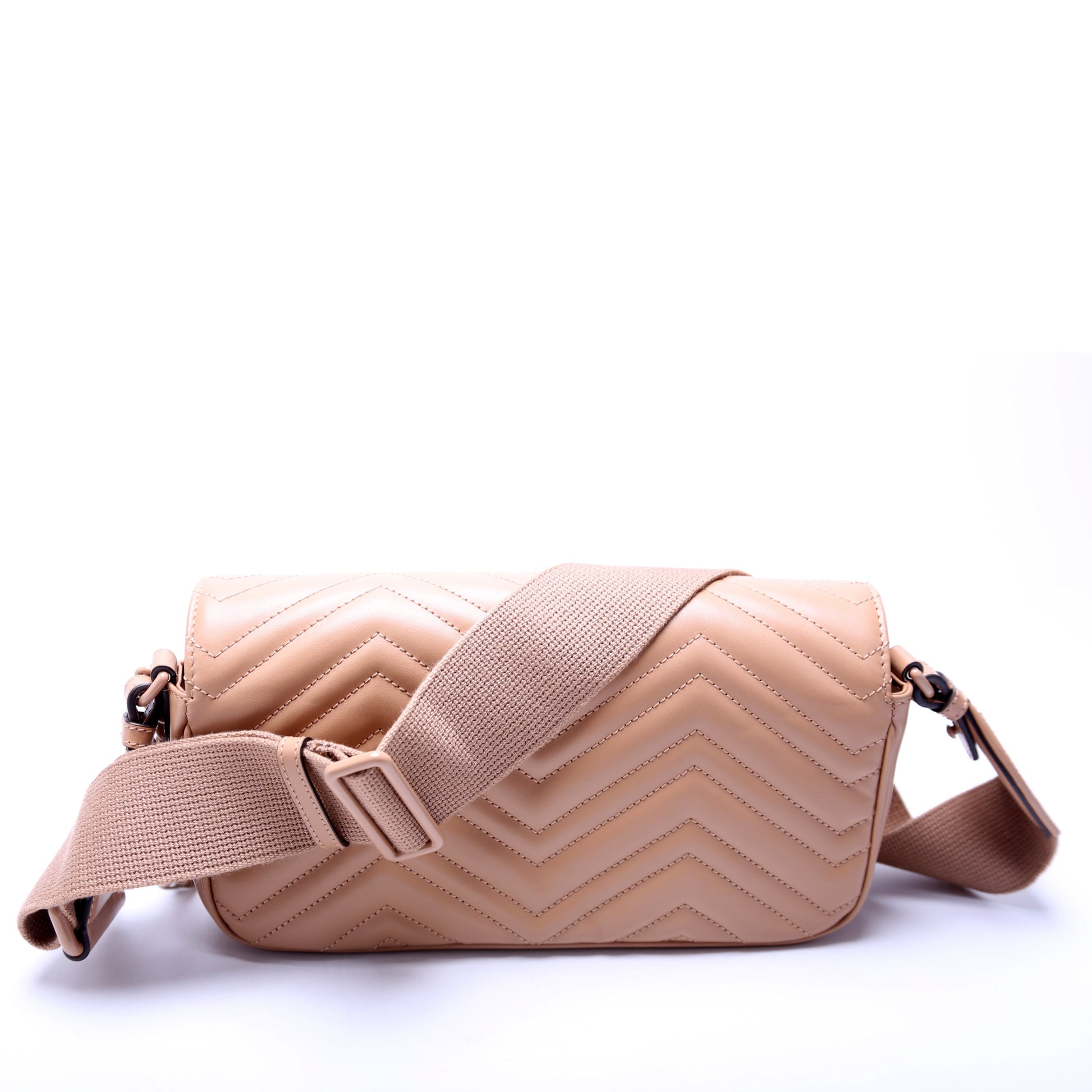 Gucci 734814 Marmont Monochrome Shoulder Tan Bag
