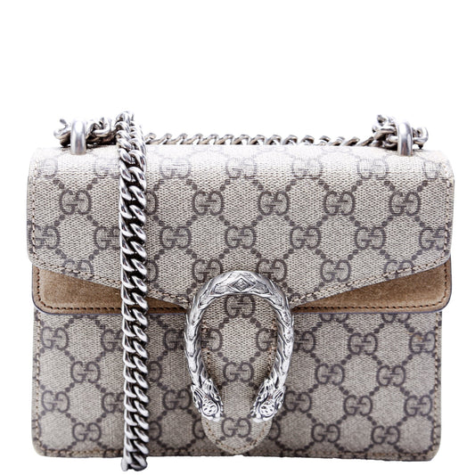Gucci 421970 Dionysus GG Shoulder Mini Tan Bag