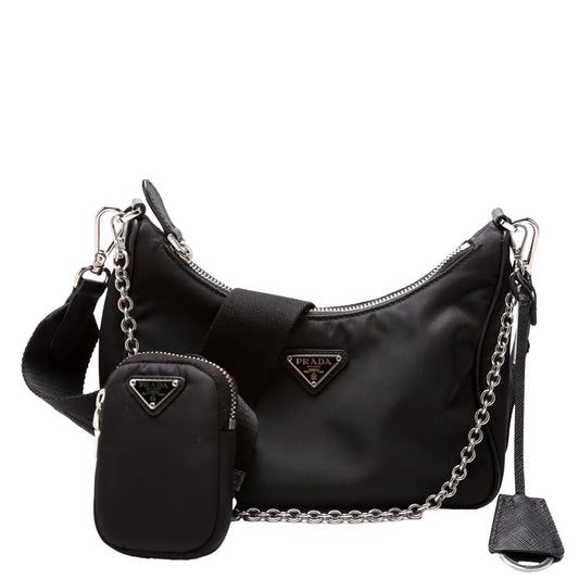Prada Nylon Re-Edition 2005 Shoulder Black Bag