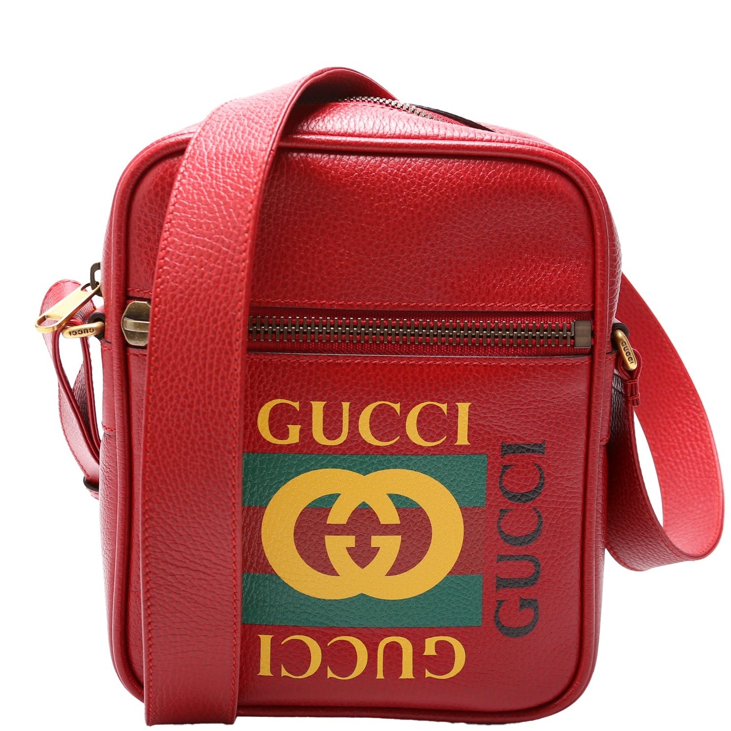 Gucci 523591 Retro Logo Medium Messenger Red Bag
