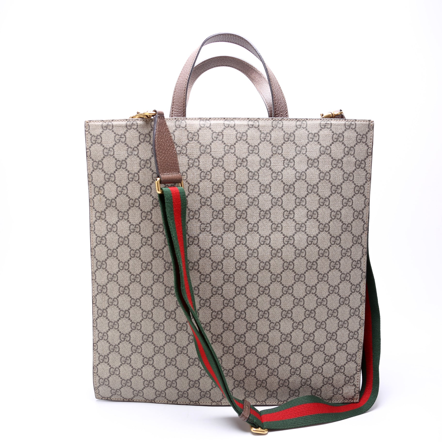 Gucci 474084 Soft GG Supreme Courrier Vertical Tote Bag