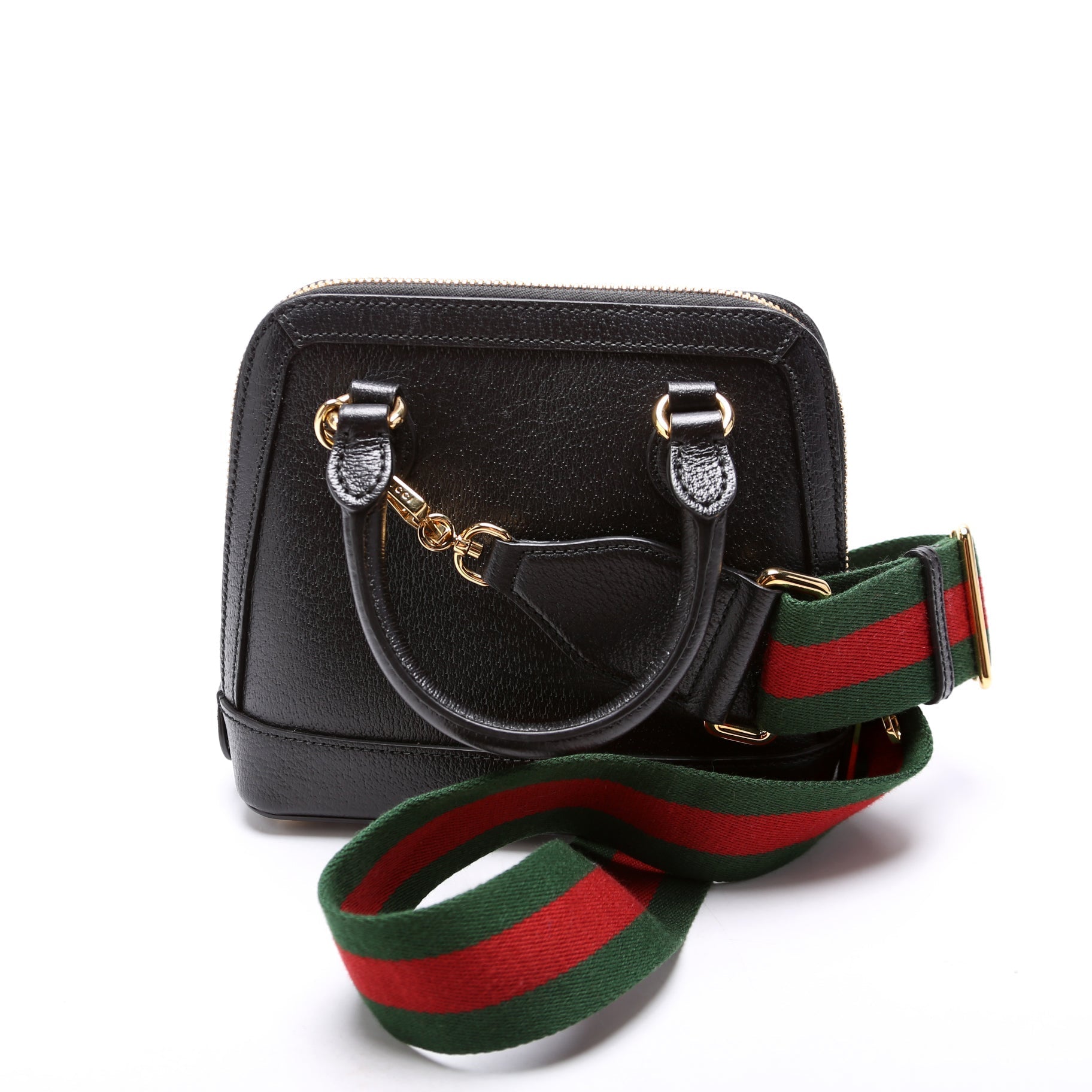 Gucci 677212 X Adidas Horsebit 1955 Mini Black/White Bag