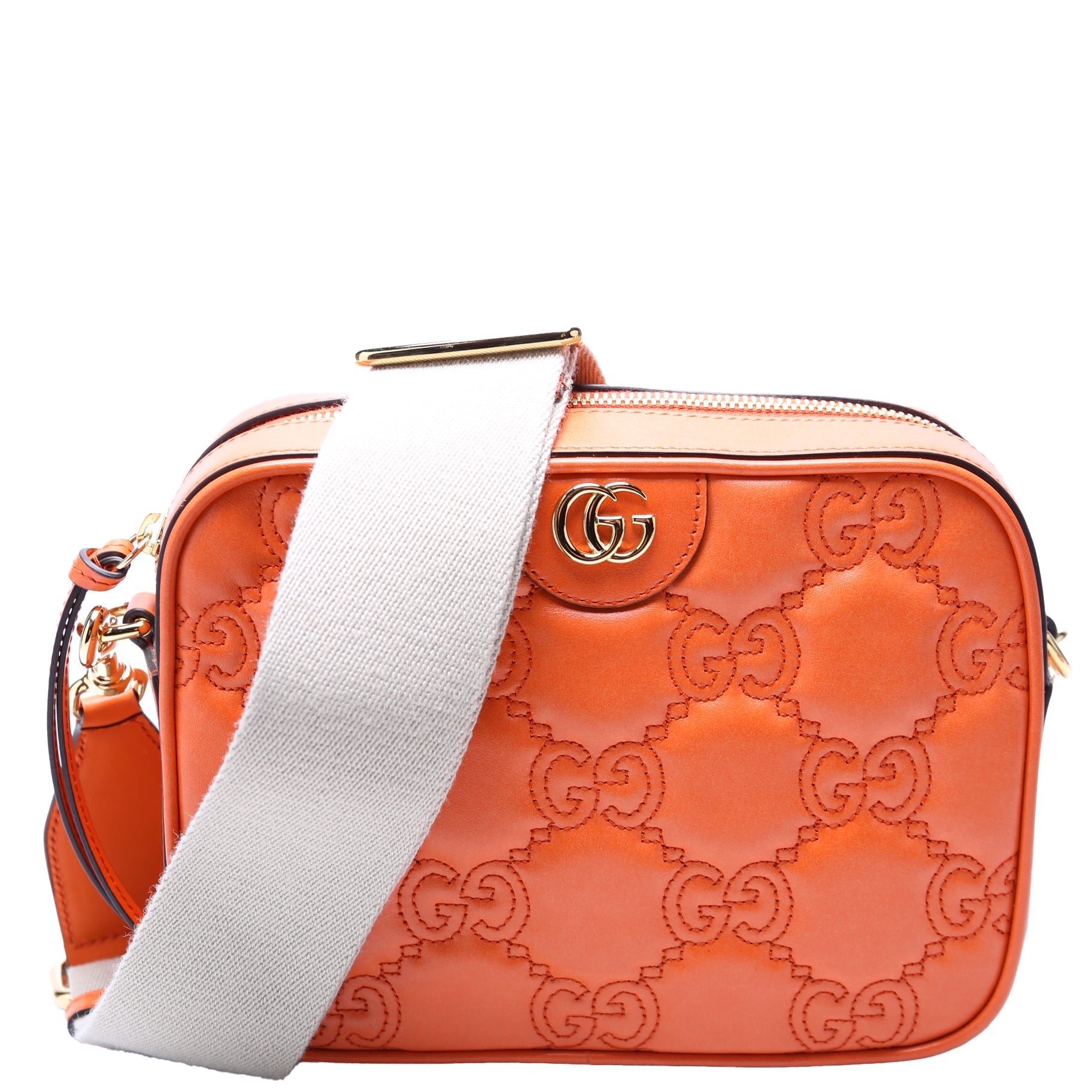 Gucci 702234 GG Matelasse Small Orange Bag