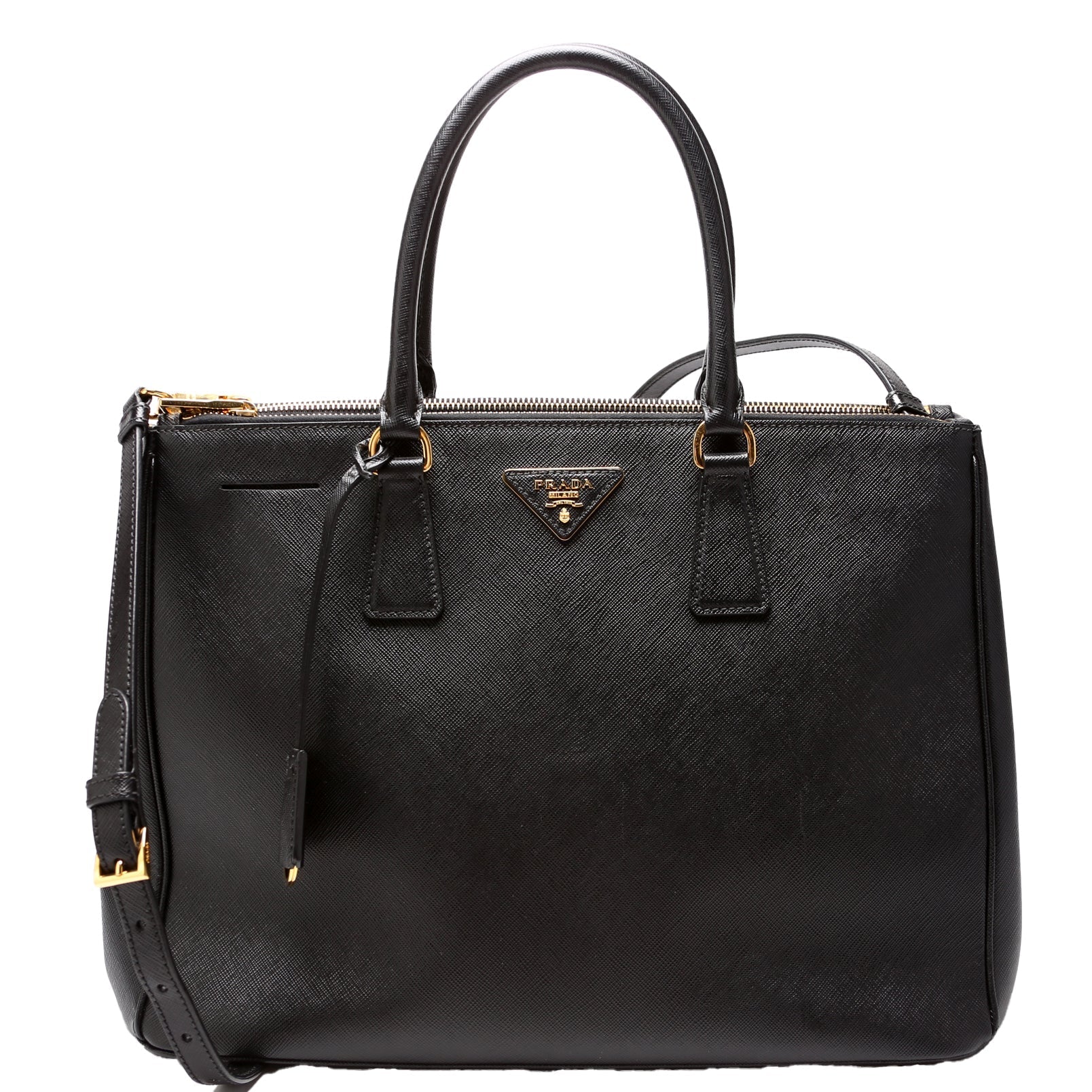 Prada Saffiano Galleria Large Black Bag