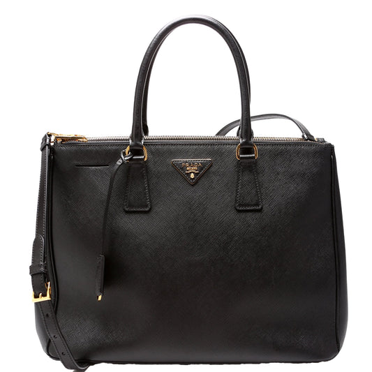 Prada Saffiano Galleria Large Black Bag