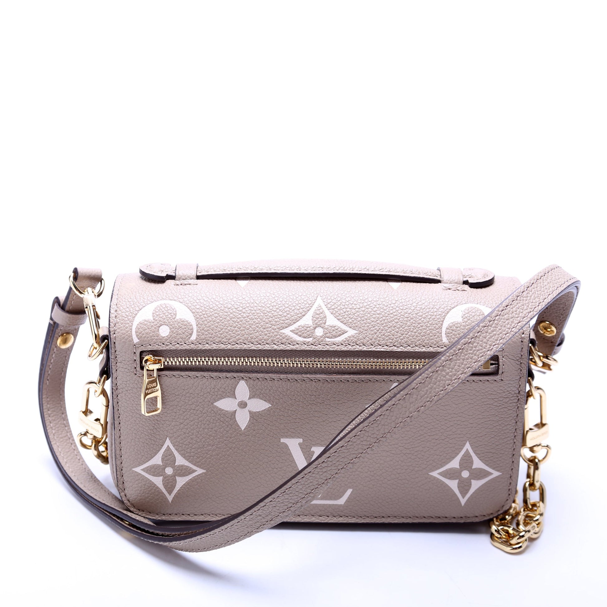 Louis Vuitton Pochette Metis East West Bicolor Empreinte Turtledove