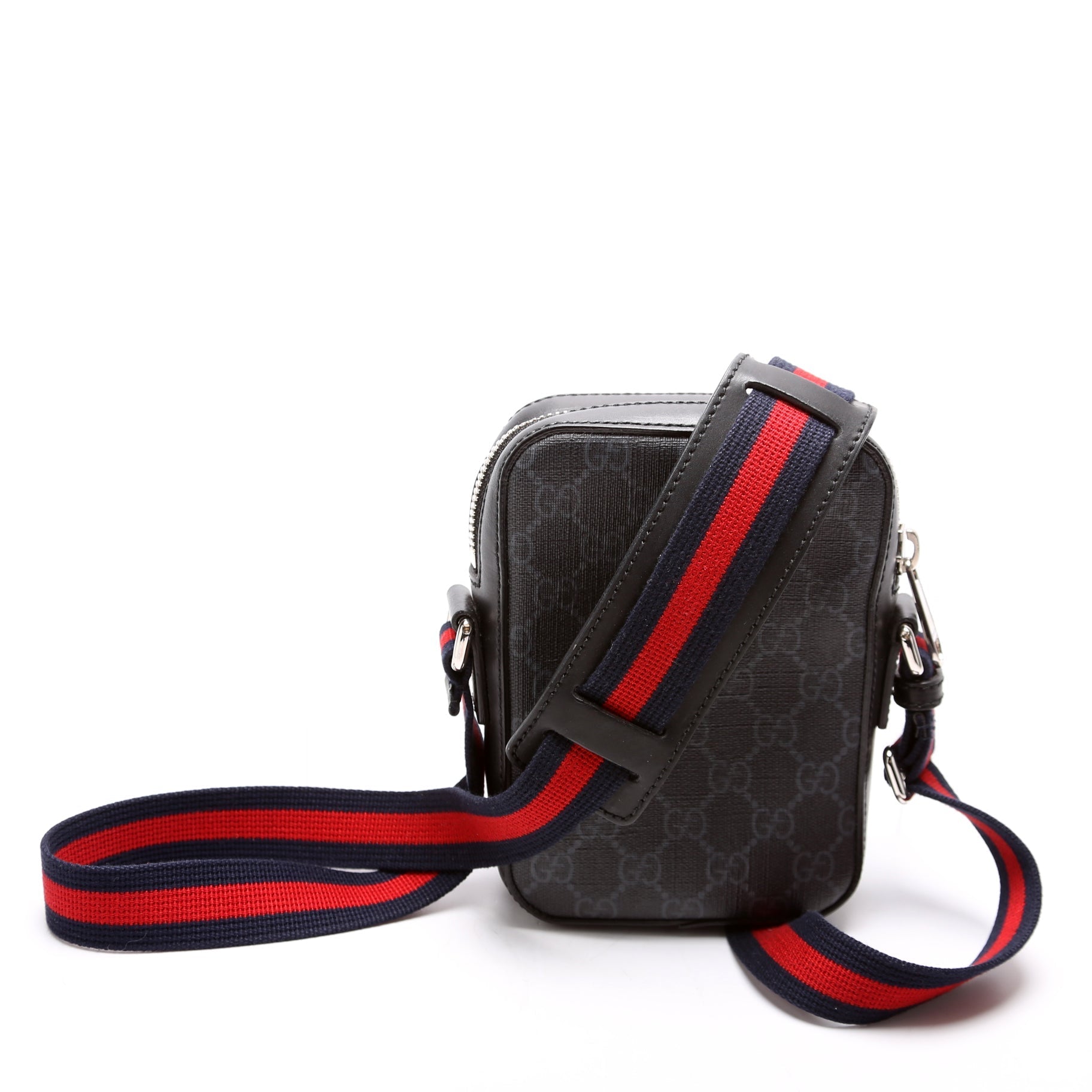 Gucci 598103 GG Supreme Messenger Black Bag