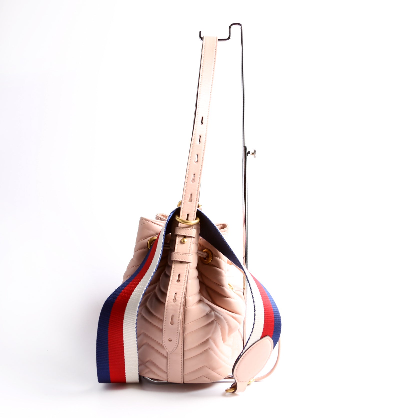 Gucci 476674 GG Marmont Bucket Pink Bag