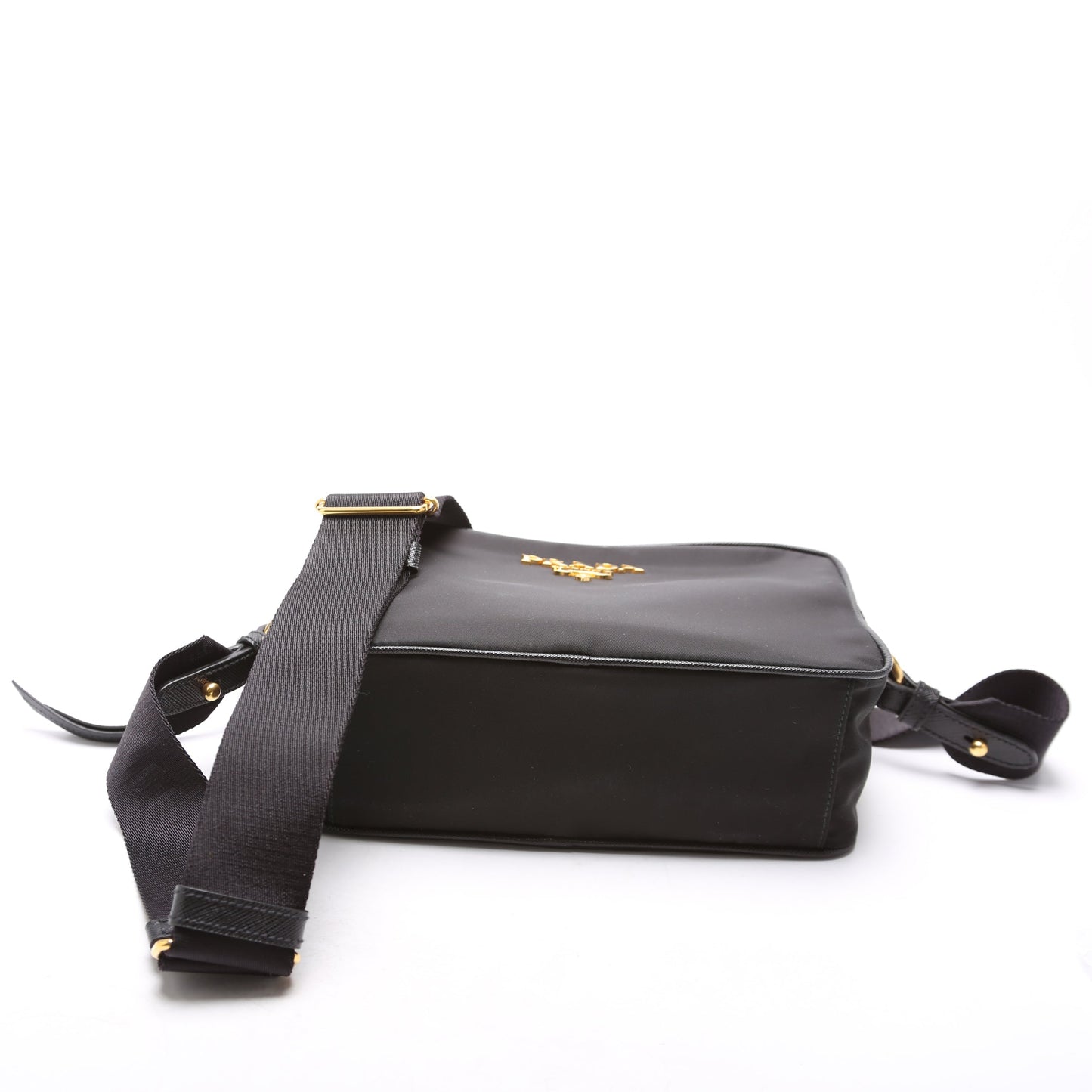 Prada Nylon/Saffiano Camera Black Bag