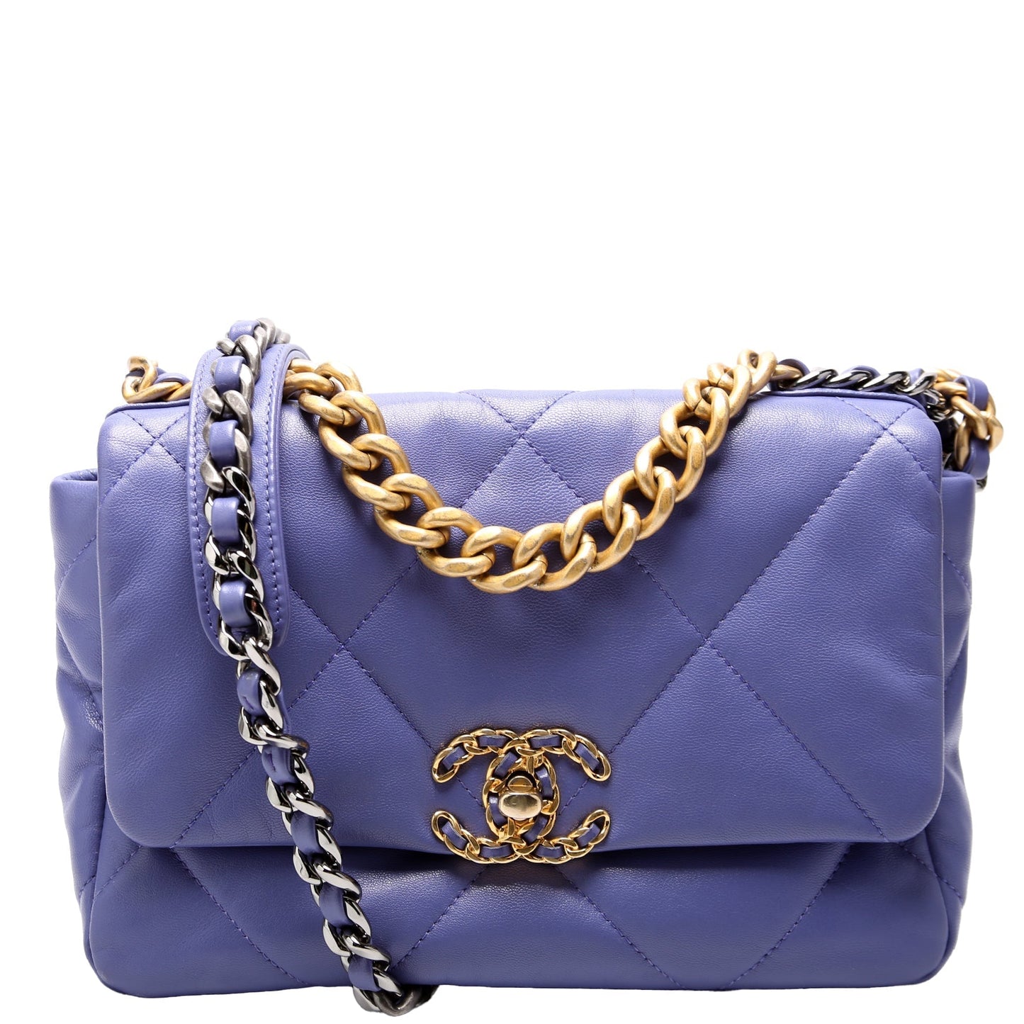 Chanel Quilted Goatskin 19 Medium Flap 30M Bag