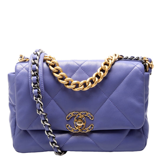 Chanel Quilted Goatskin 19 Medium Flap 30M Bag