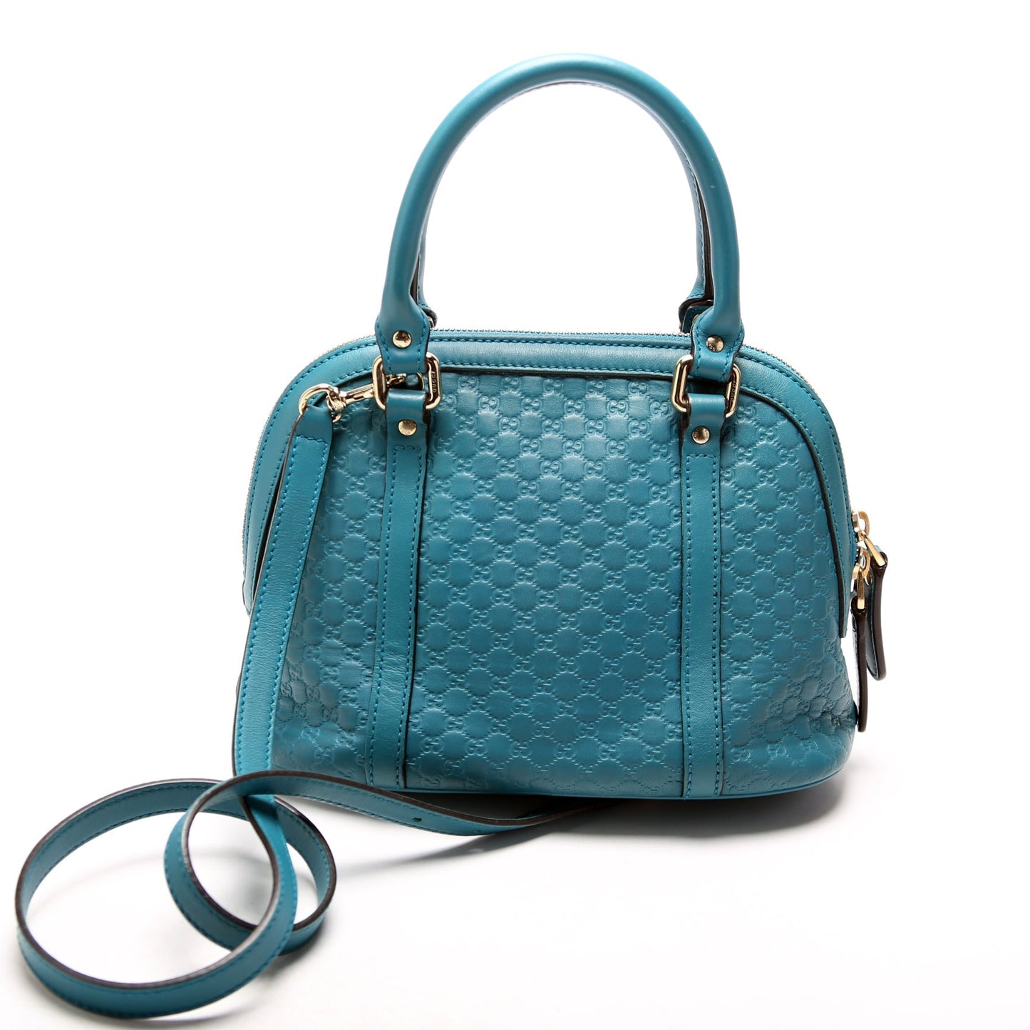 Gucci 449654 Mini Dome Micro Teal Bag