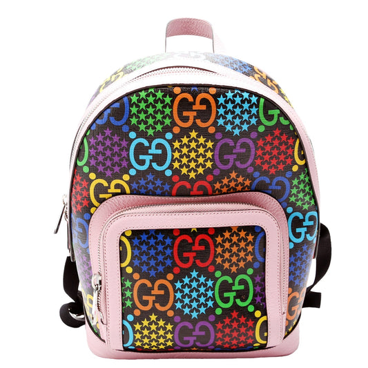 Gucci 601296 Psychedelic GG Backpack Pink Bag