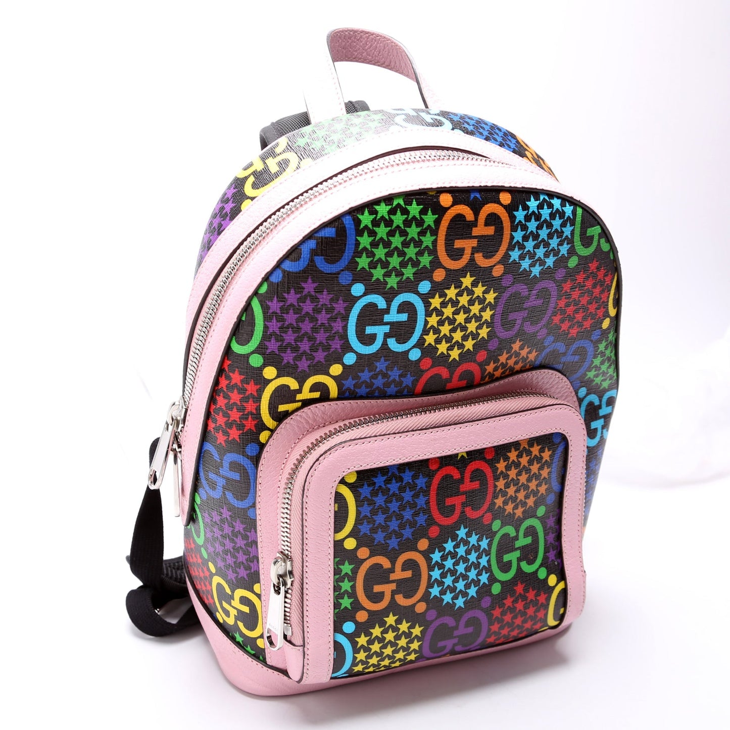 Gucci 601296 Psychedelic GG Backpack Pink Bag