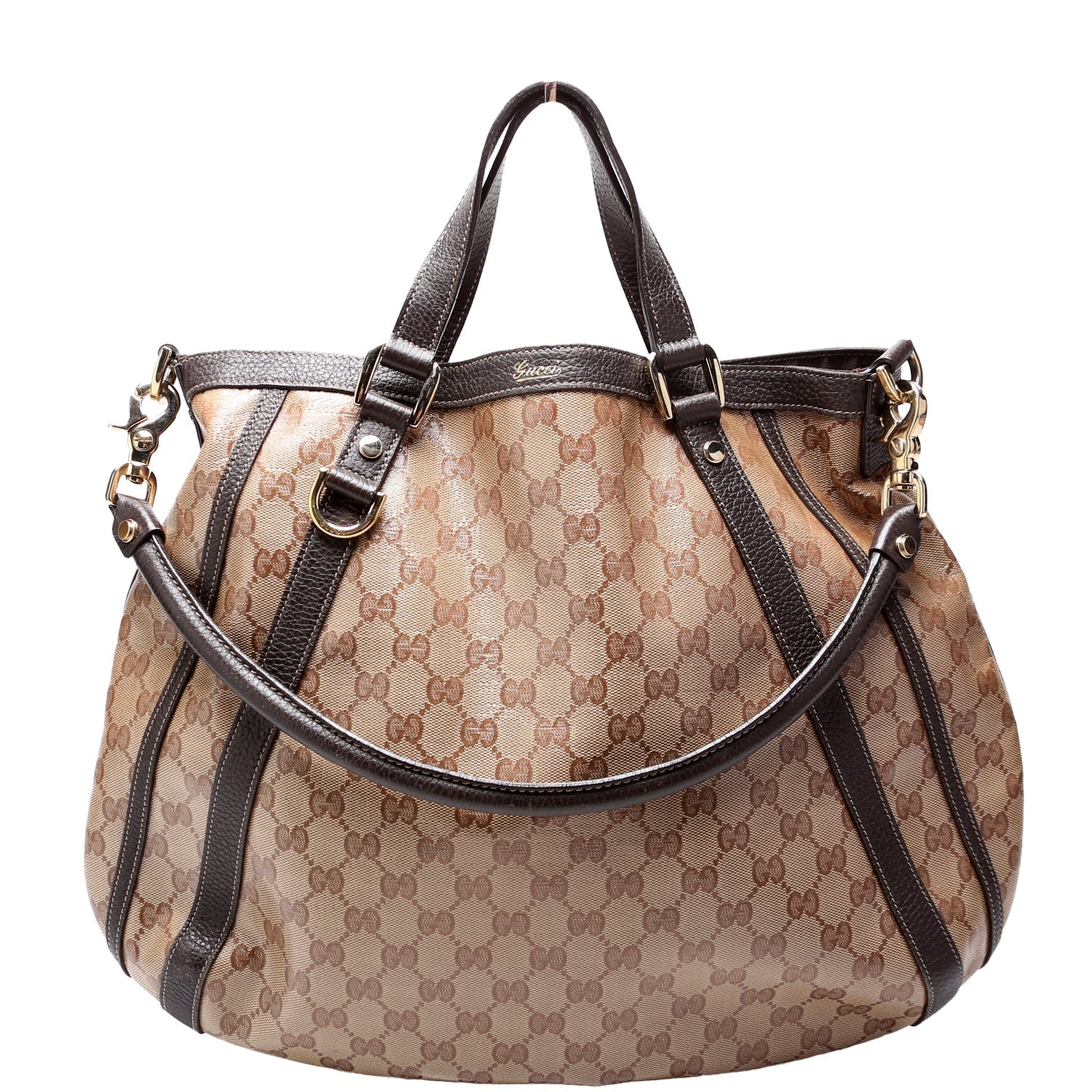 Gucci 268641 GG Crystal Medium Abbey Convertible Tote Bag