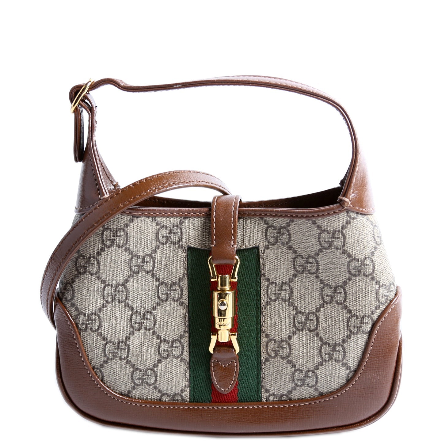 Gucci 637092 Jackie 1961 Mini Hobo Brown Bag