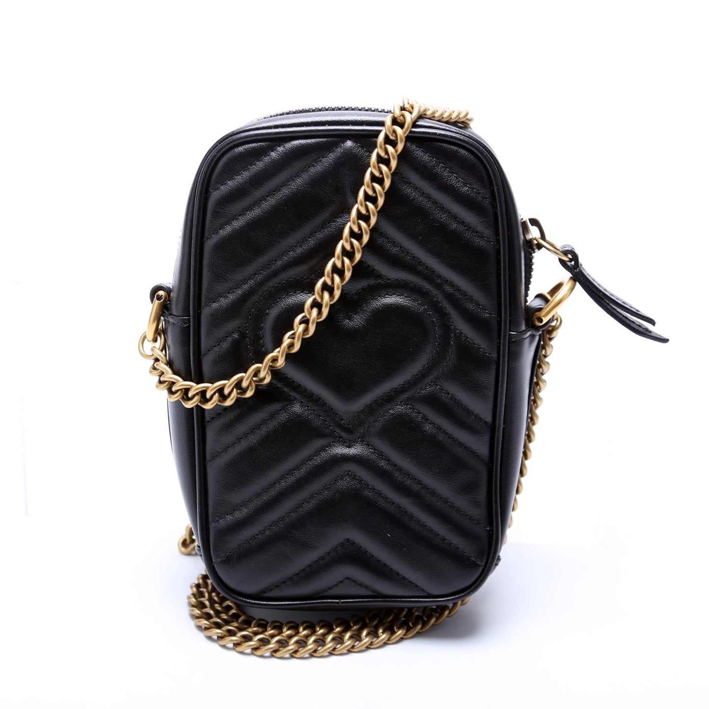 Gucci 598597 GG Marmont Mini Black Bag