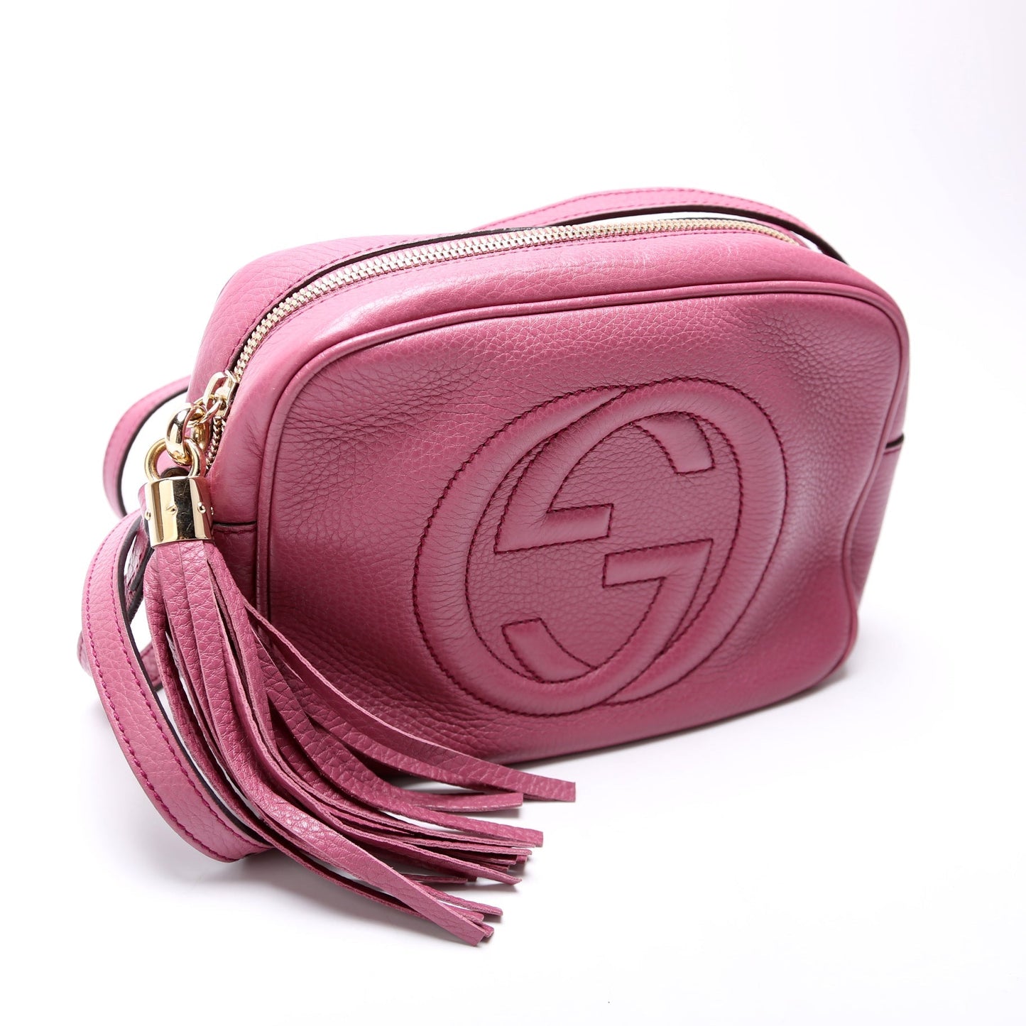 Gucci 308364 Soho Disco Crossbody Berry Bag