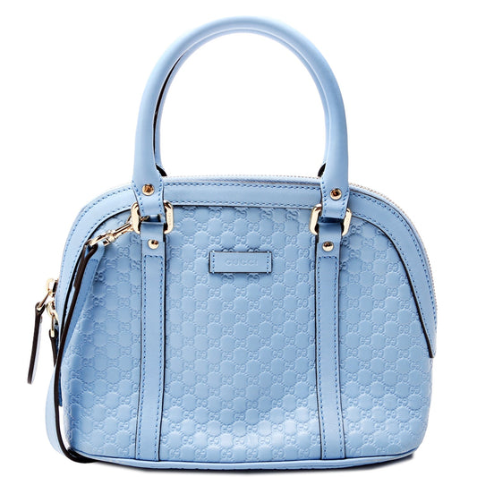 Gucci 449654 Mini Dome Micro Blue Bag