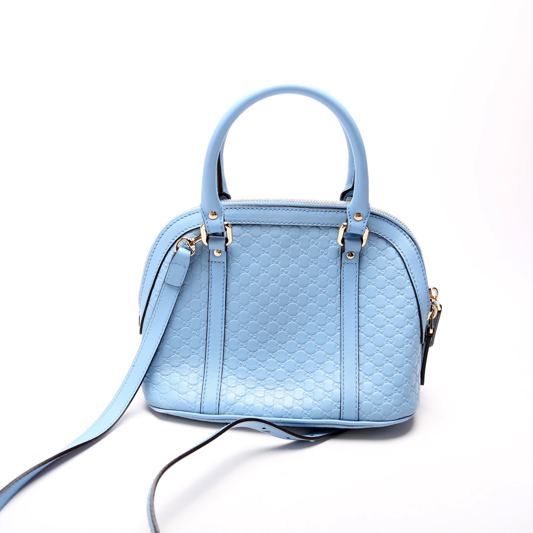 Gucci 449654 Mini Dome Micro Blue Bag