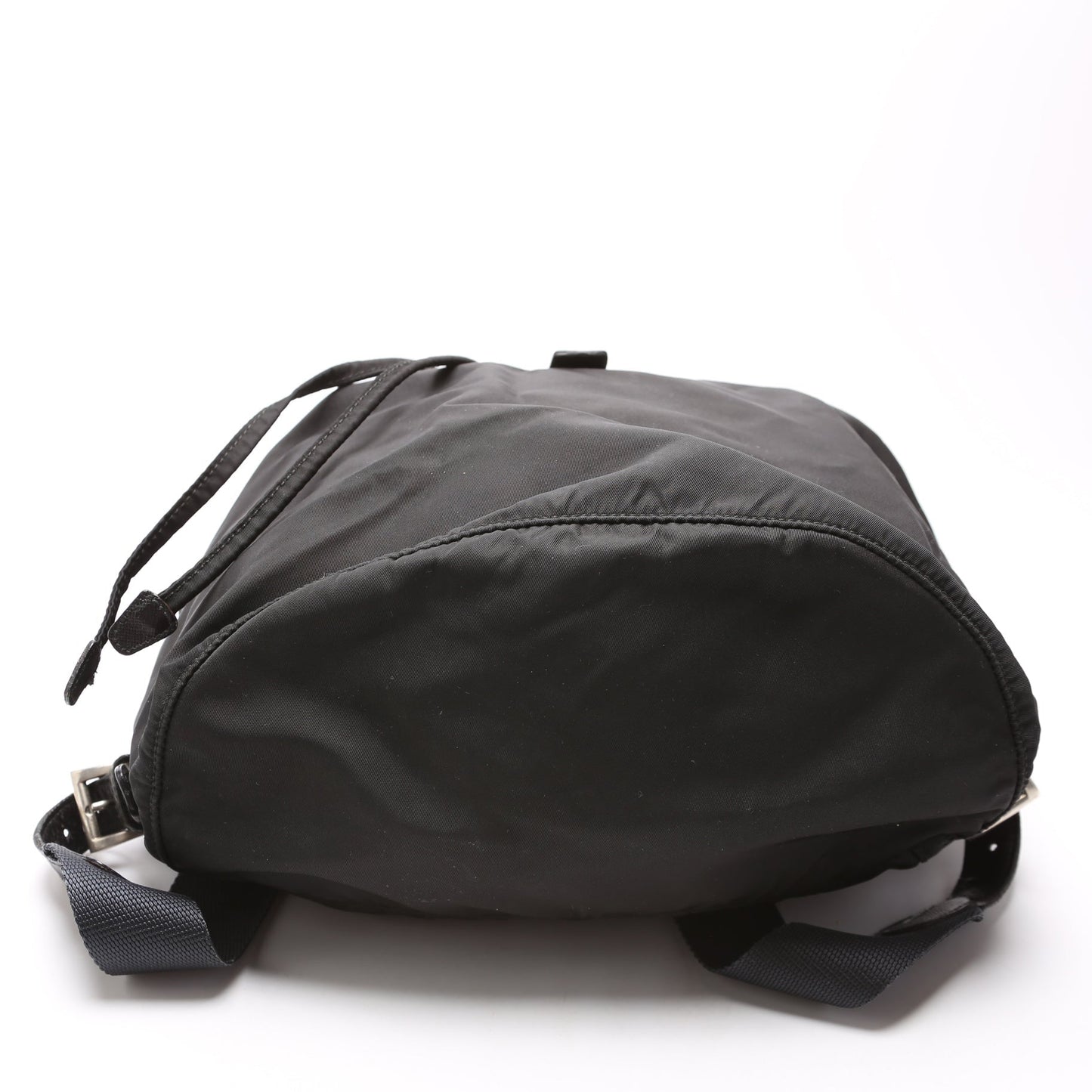 Prada Flap Top Backpack Nylon Black Bag