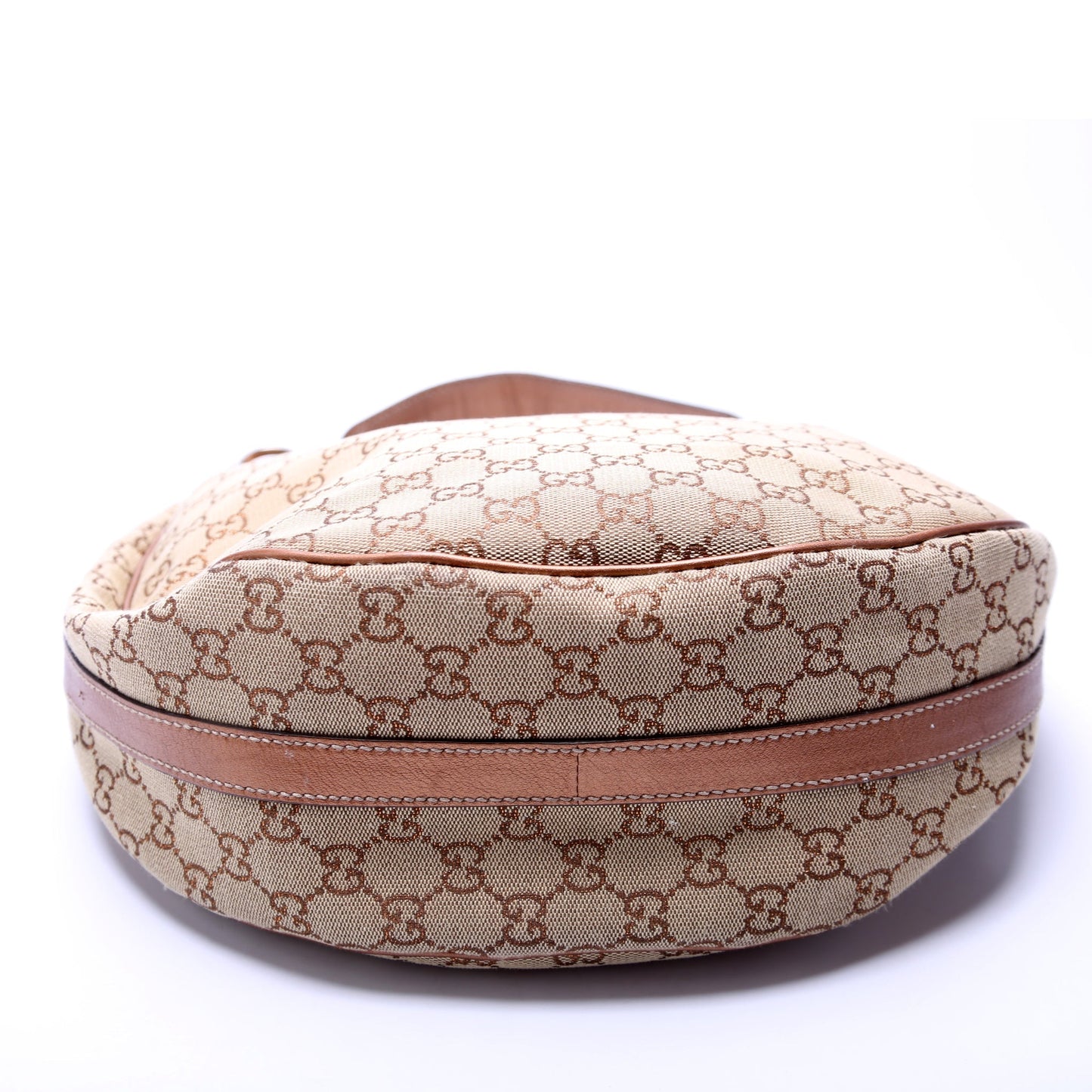 Gucci 232962 GG Canvas Twins Hobo Brown/Tan Bag