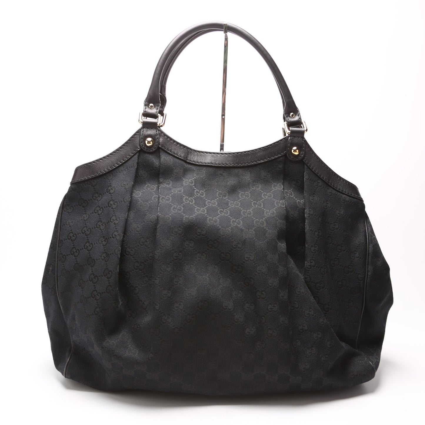 Gucci 211943 Sukey GG Canvas Large Black Bag