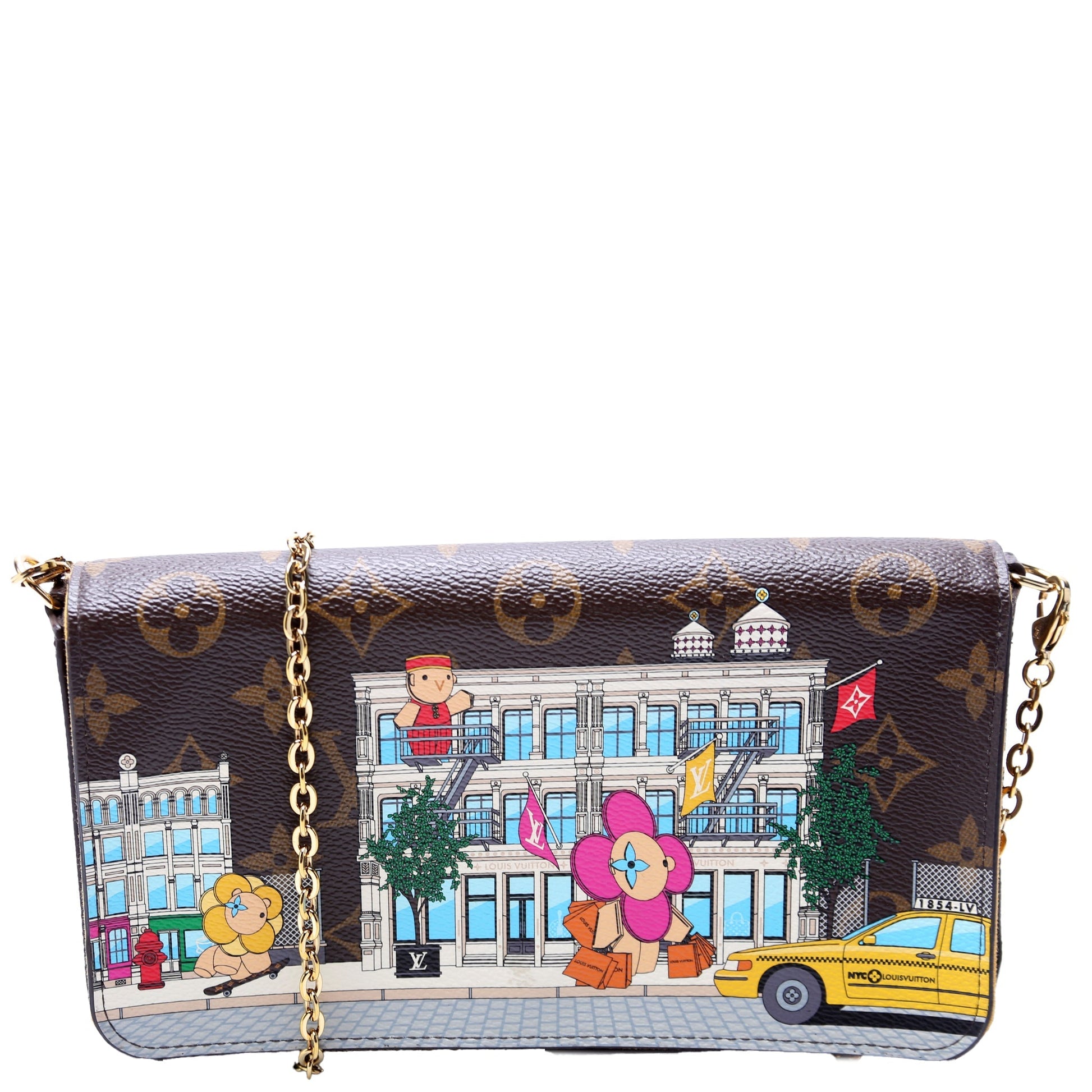 Louis Vuitton Pochette Felicie 2022 Christmas Animation Monogram Multicolor