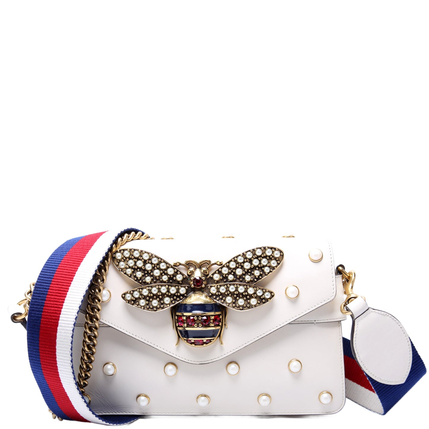 Gucci 453778 Broadway 2way Queen Margaret White Bag