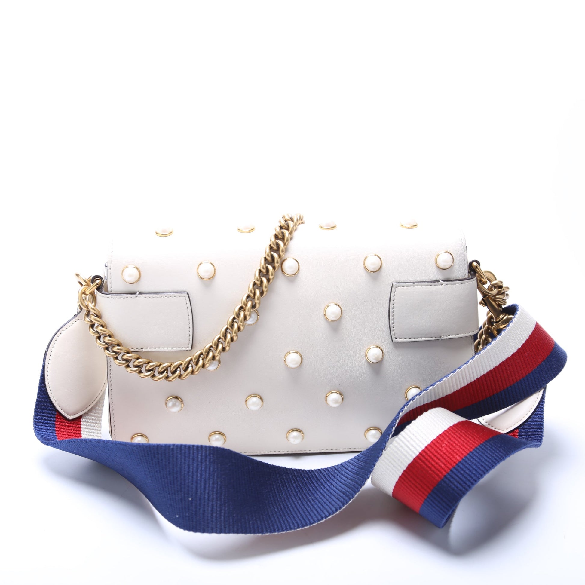 Gucci 453778 Broadway 2way Queen Margaret White Bag