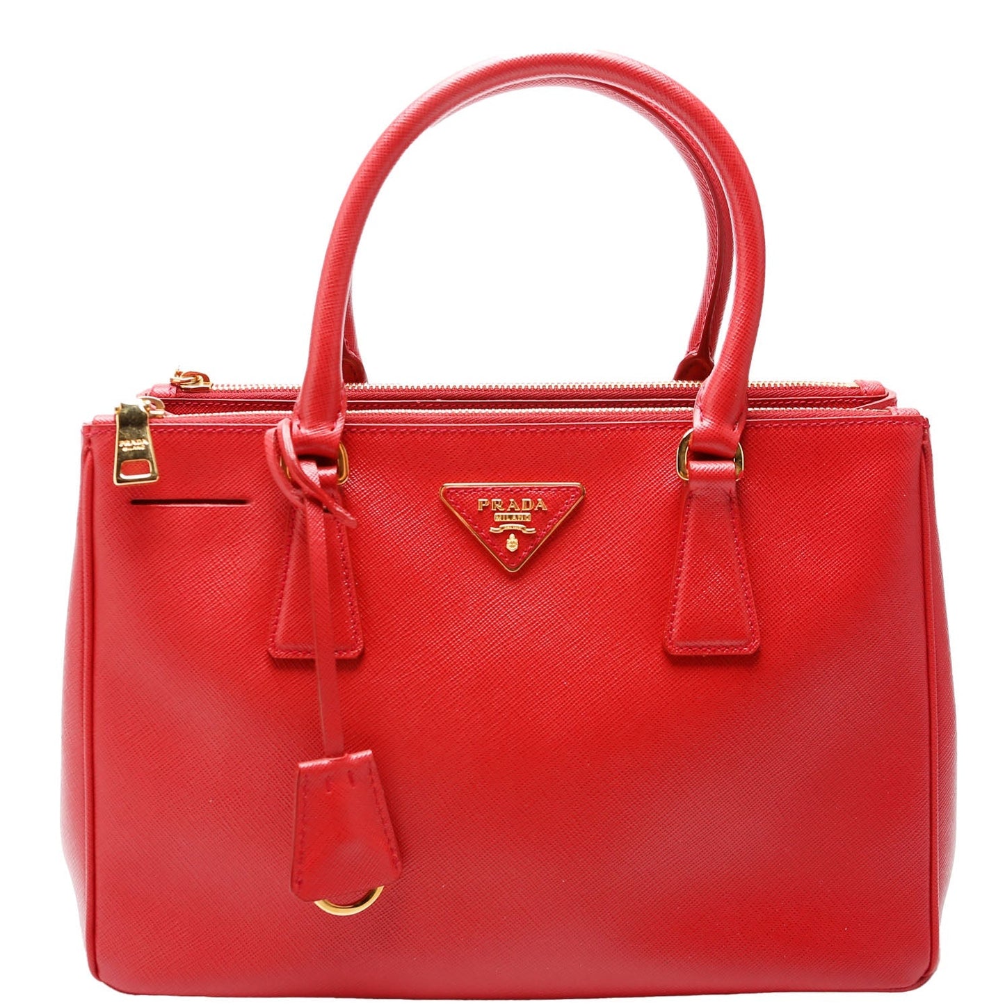 Prada Saffiano Galleria Medium Red Bag