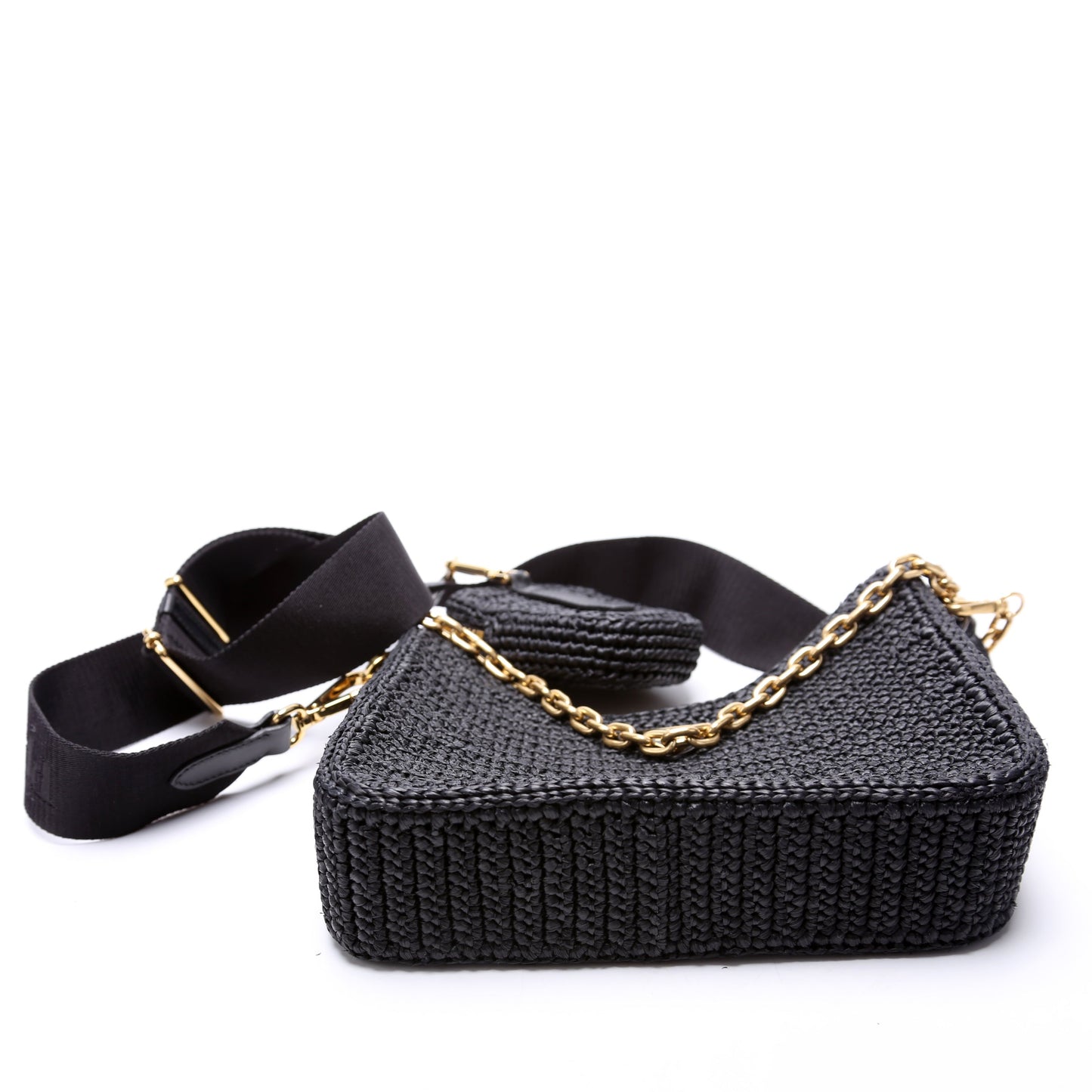 Prada 1BH204 Raffia Re-Edition 2005 Shoulder Bag - Style 3