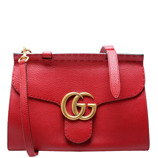 Gucci 421890 Marmont Top Handle Small Red Bag