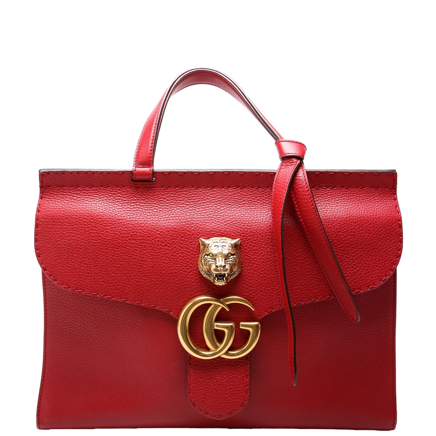 Gucci Marmont Top Handle Red Bag