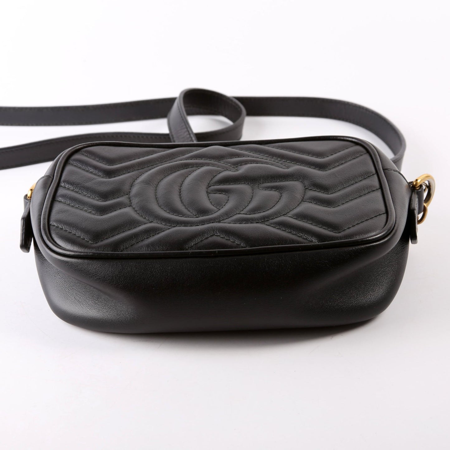 Gucci 448085 Marmont Mini Camera Black Bag