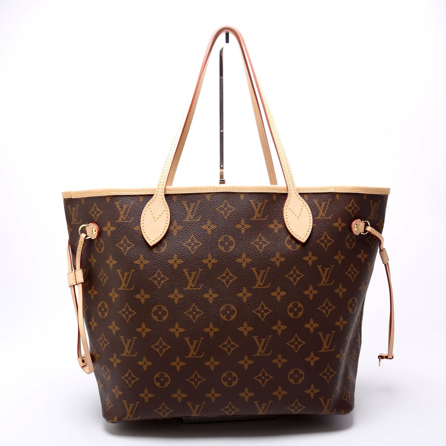 Louis Vuitton Neverfull W/Wallet MM Monogram Beige