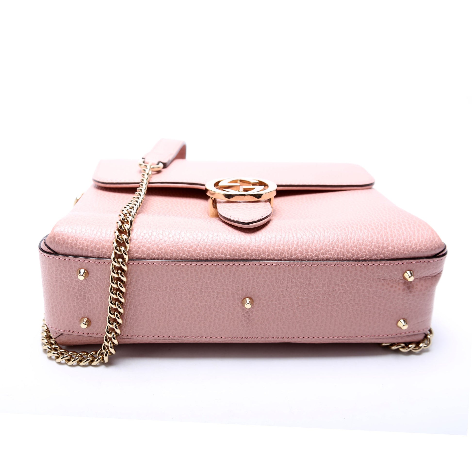 Gucci 510302 Medium Interlock Satchel Pink Bag