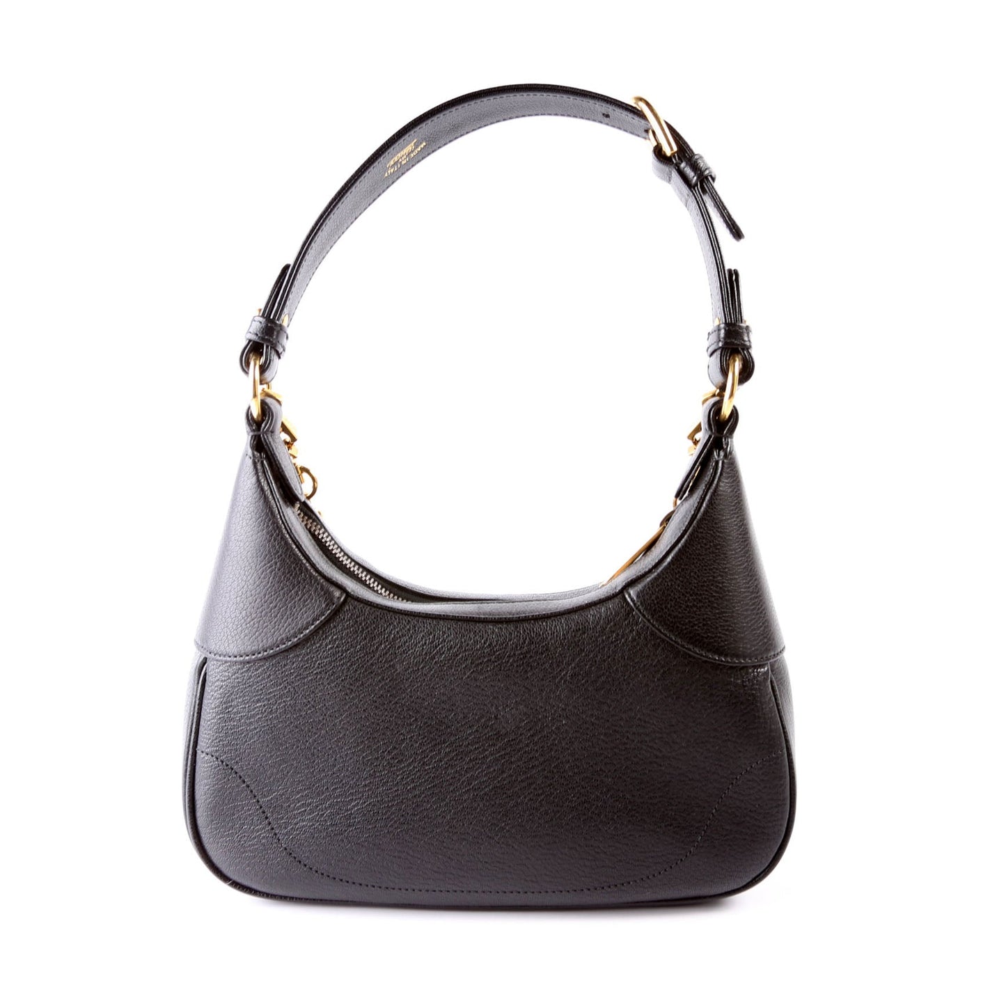 Gucci 731817 Aphrodite Leather Small Shoulder Black Bag