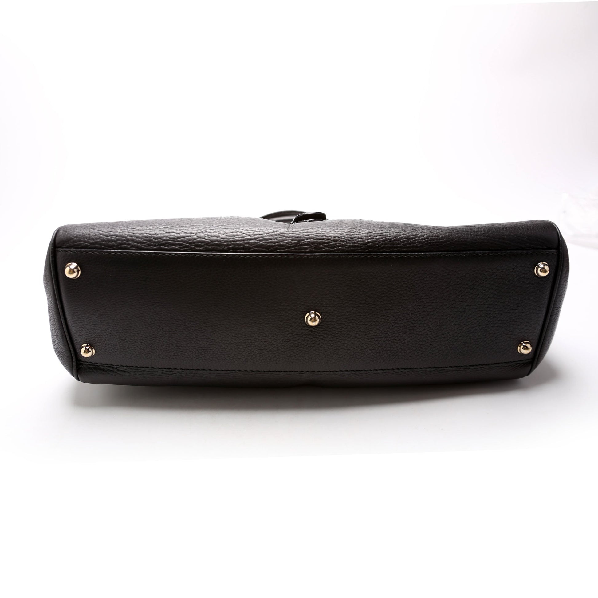 Gucci 247599 Web Leather Heritage Shoulder Bag