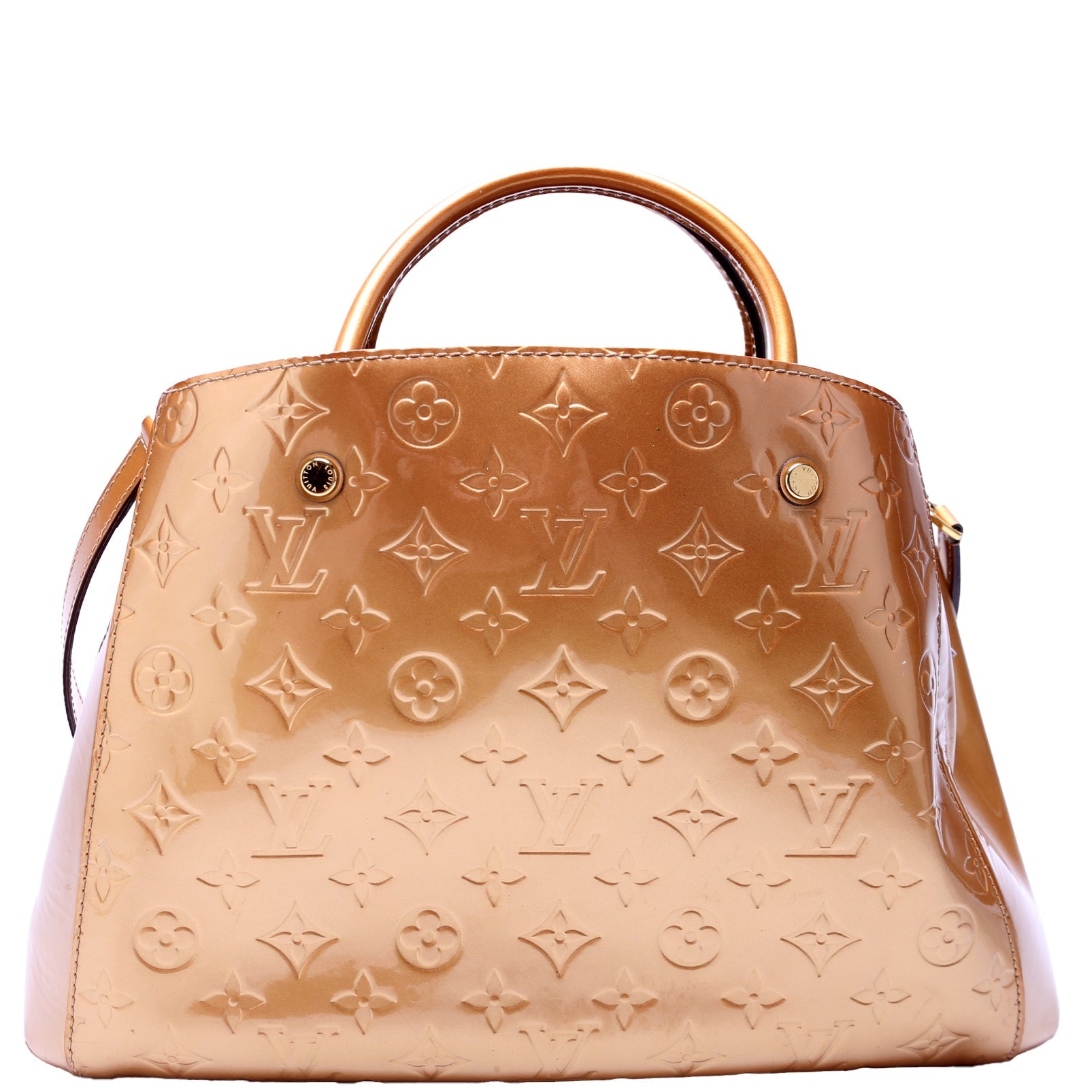 Louis Vuitton Montaigne MM Vernis Gold