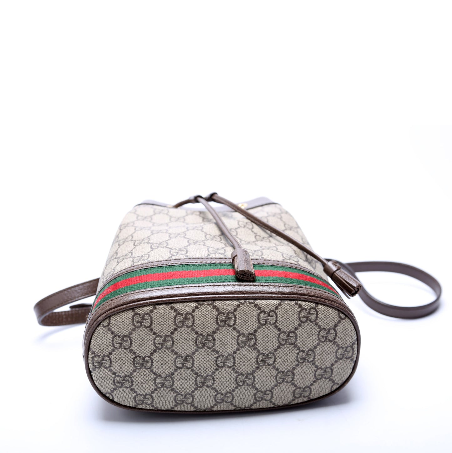 Gucci 550621 Ophidia Flora Bucket Brown Bag
