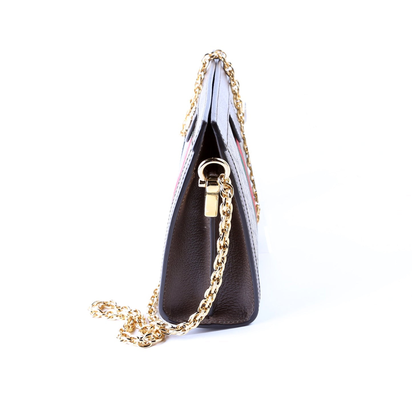 Gucci 503877 GG Supreme Ophidia Small Chain Brown Bag