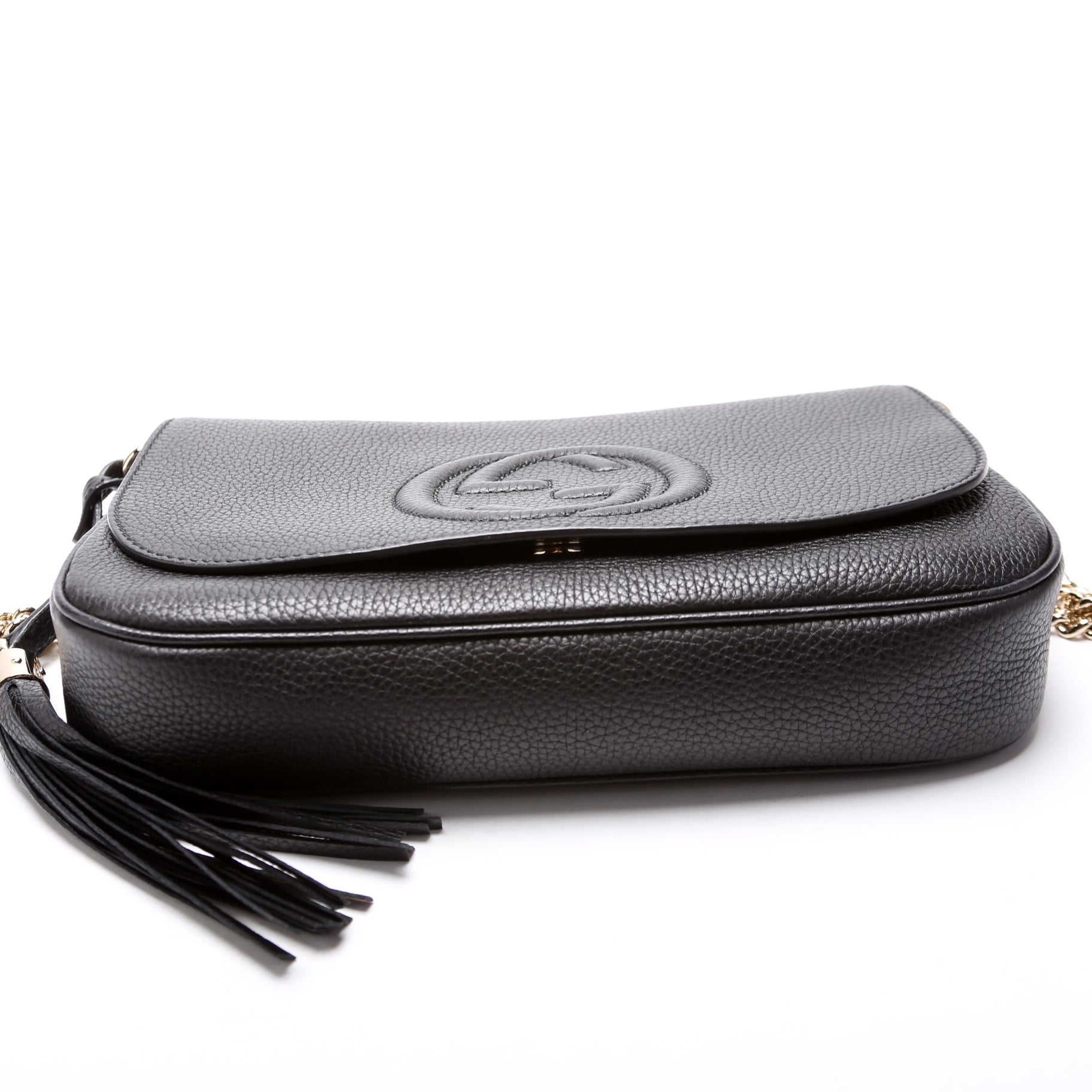 Gucci 336752 Soho Chain Crossbody Medium Black Bag