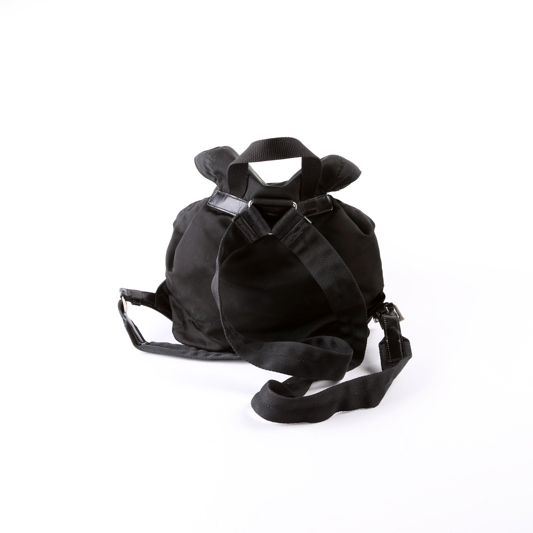 Prada Nylon Backpack Small Black Bag