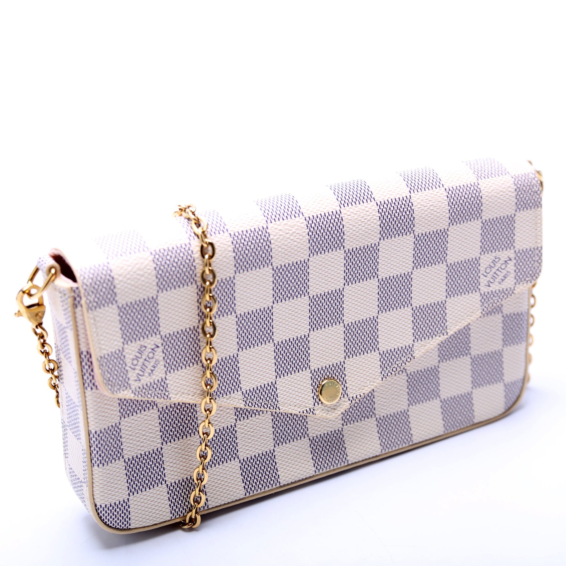 Louis Vuitton Pochette Felicie Damier Azure Pink